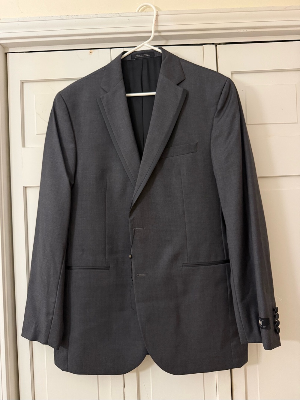 New Joseph Abboud Black Label Men’s Charcoal Wool Tuxedo Jacket Size 42L $799